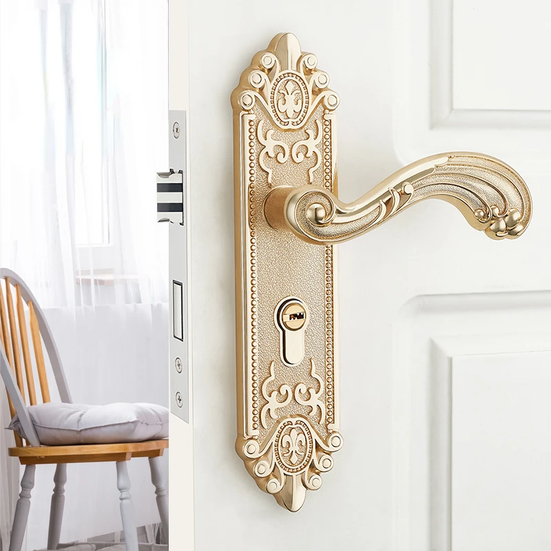 Furniture Hardware Fitting - مقبض باب داخلي أوروبي صامت، قفل