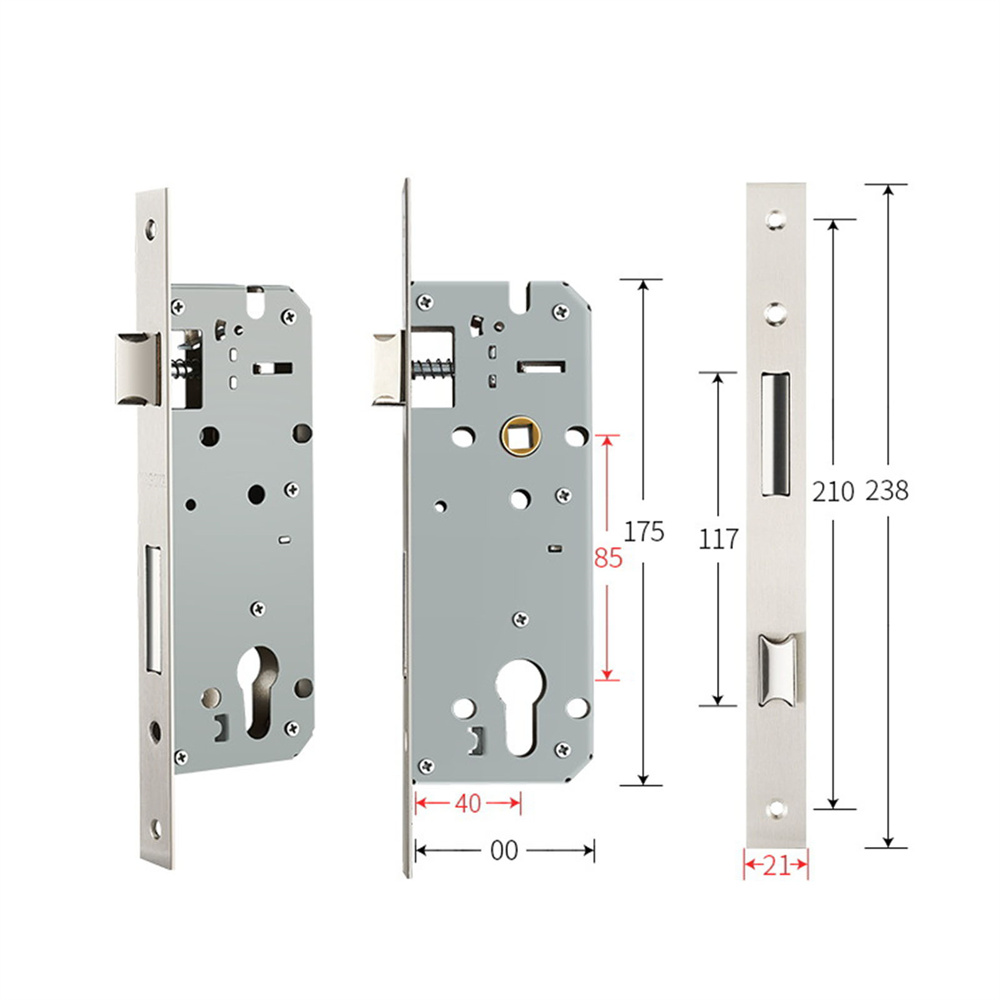 Furniture Hardware Fitting - 1 قطعة 8520/8525/8530/8535 قفل الباب المعدني