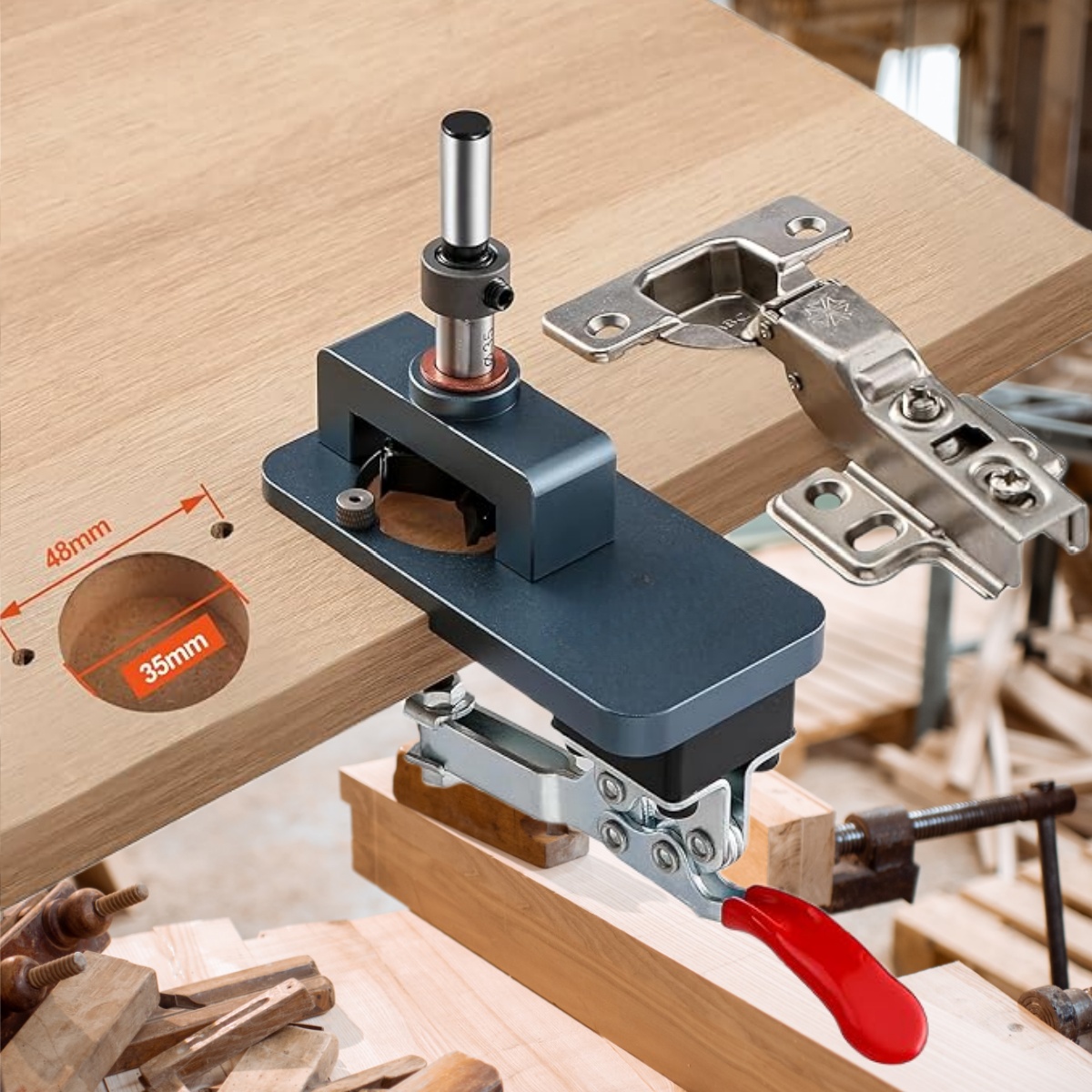 Furniture Hardware Fitting - مقاس 35 مم - دليل مملة