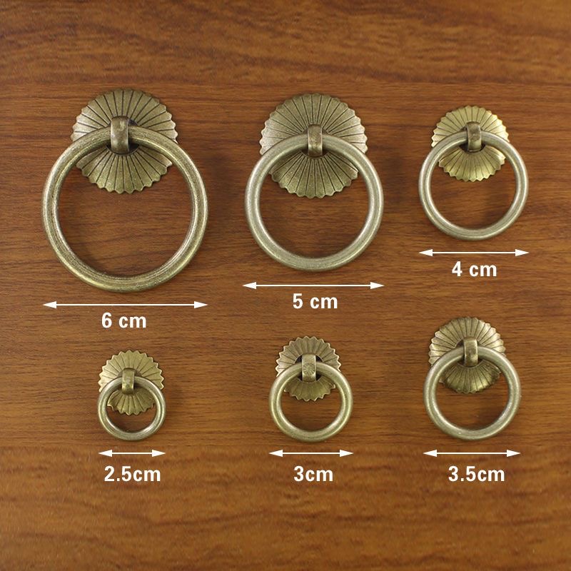 مقبض حلقي نحاسي قابل للسحب بتص - مراجعة Furniture Hardware Drop Pulls وسعره