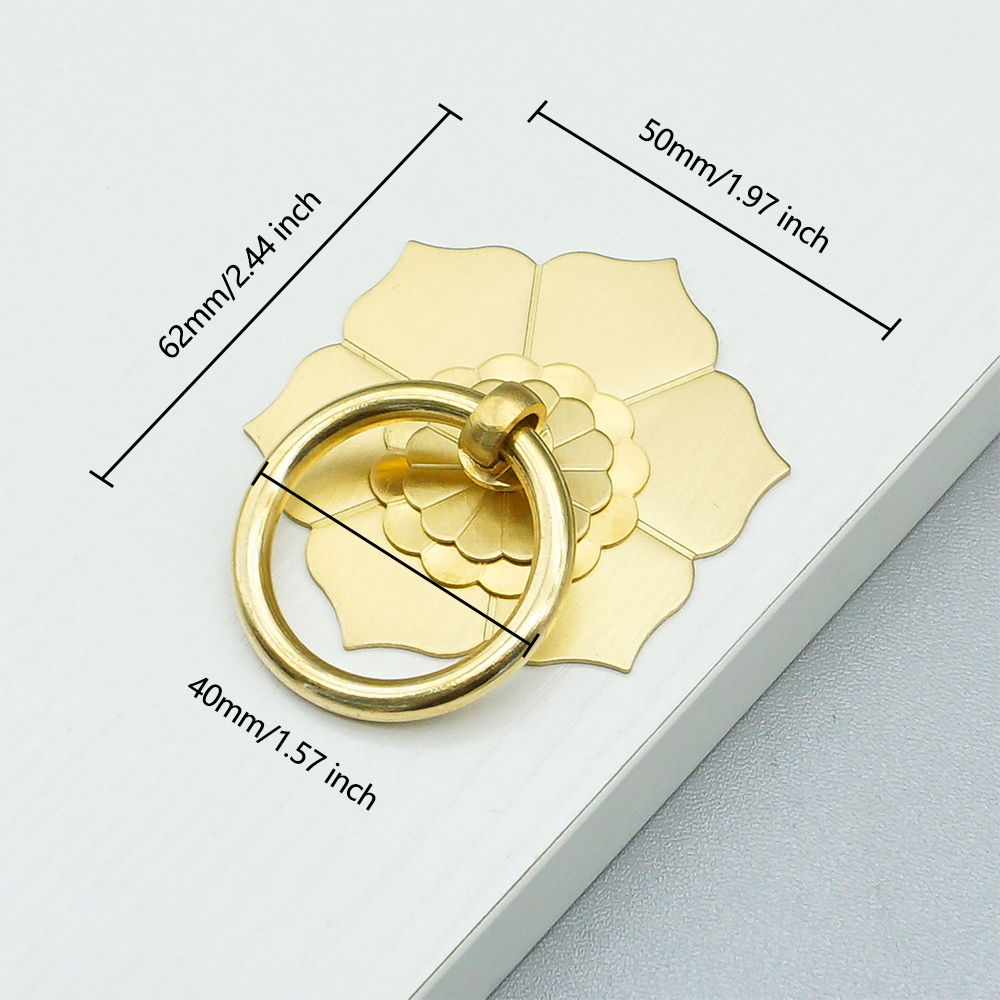 شماعات حلقة الأزهار النحاس مقا - مراجعة Furniture Hardware Drop Pulls وسعره