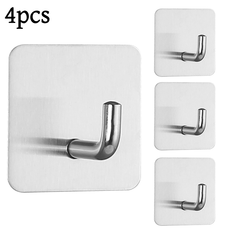 2-4 قطعة ذاتية اللصق جدار هوك  - مراجعة Furniture Hardware Fitting وسعره